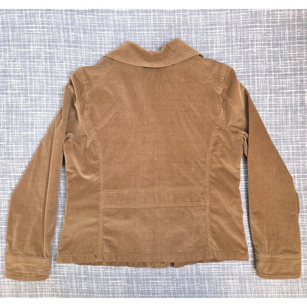 Baccini Corduroy Trucker Jacket Camel Light Stretch Snaps Women’s L/See Desc - Picture 8 of 10
